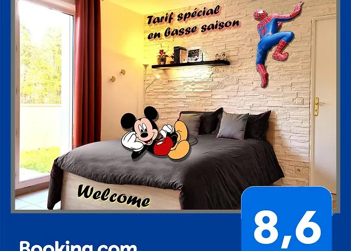 Appartement Avec Salle De Jeux Privee,10Min De Disney Transport En Commun 6 Couchages