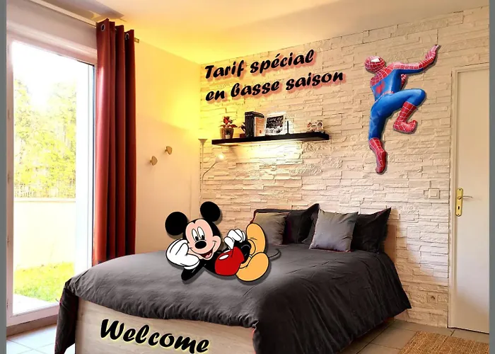 Appartement Avec Salle De Jeux Privee,10Min De Disney Transport En Commun 6 Couchages